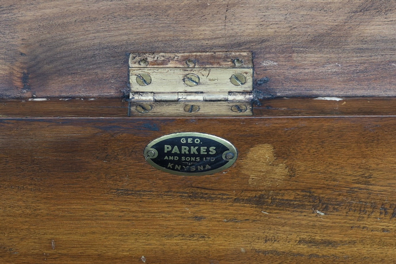 Colonial style silvered metal-mounted Stinkwood Kist
