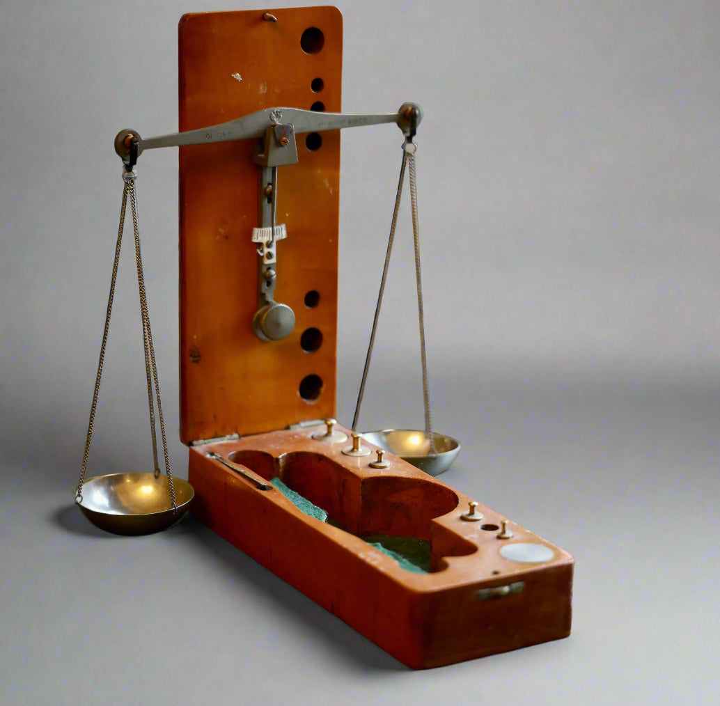 Antique portable balance beam Scale