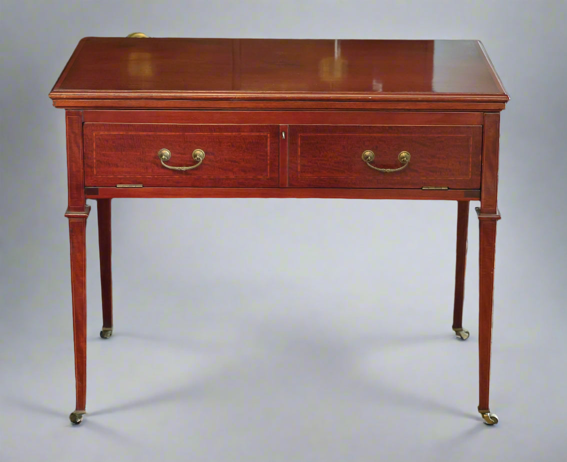 An Edwardian inlaid mahogany Card Table