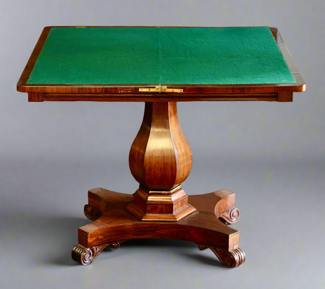 Early Victorian rosewood Card Table.