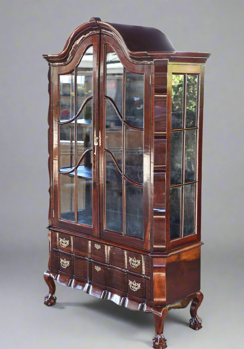 Early 20th Century Stinkwood Display Cabinet