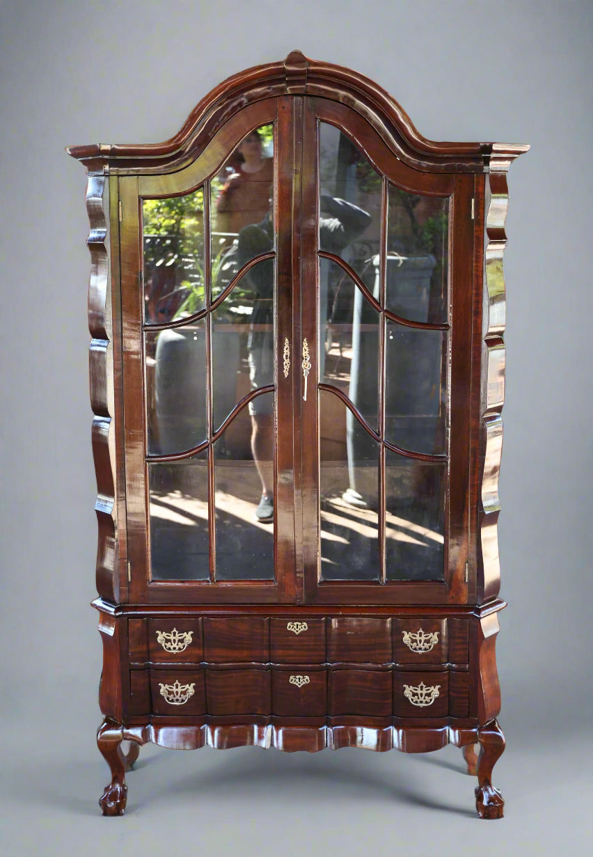 Early 20th Century Stinkwood Display Cabinet