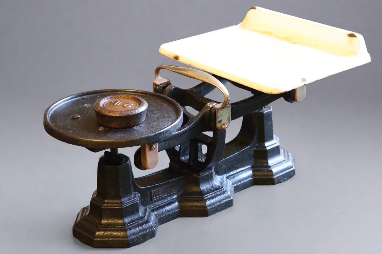 Victorian Cast Iron Scale - Maker Wright Scale Company