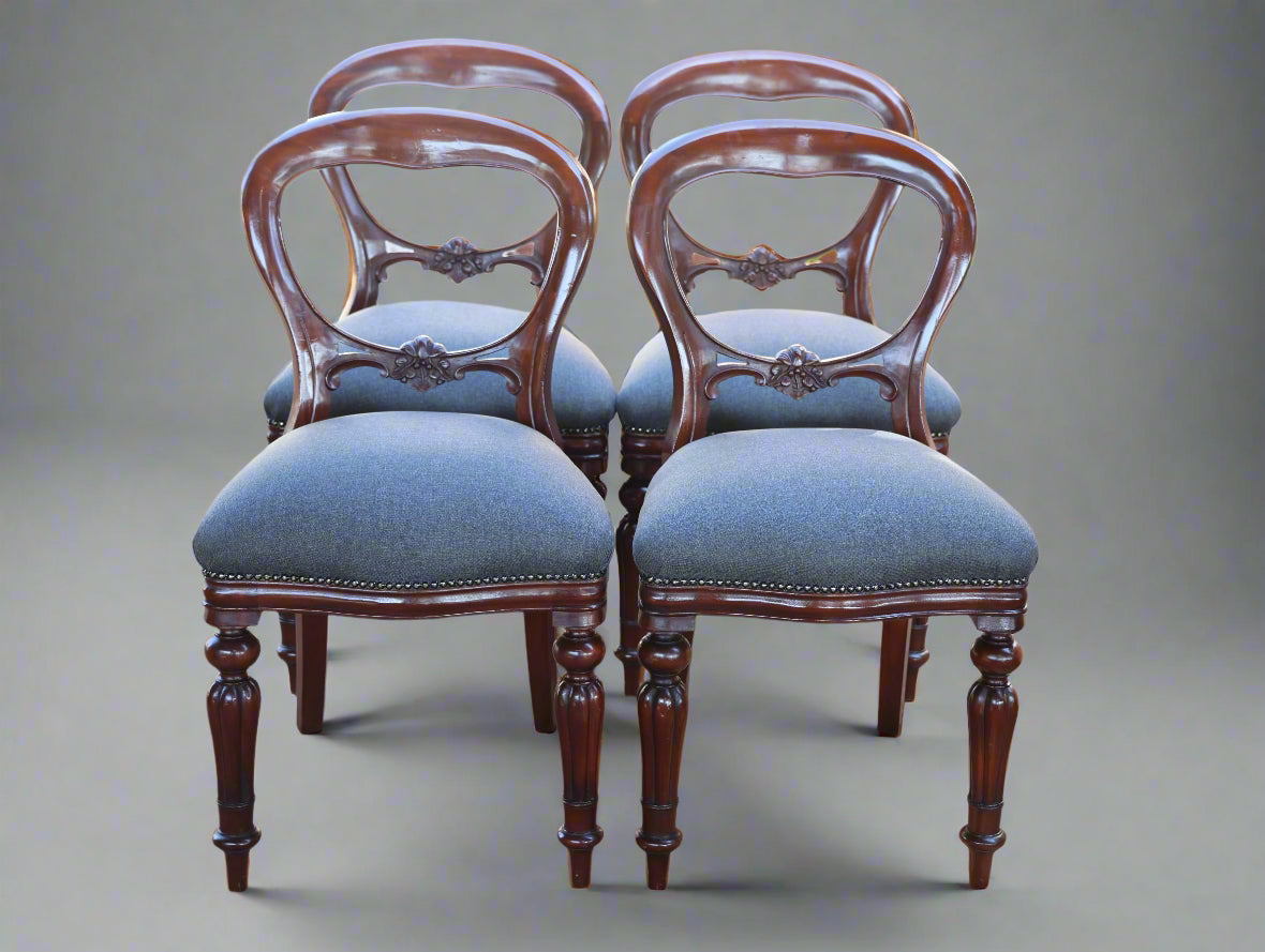Set of four Victorian style mahogany Dining Chairs