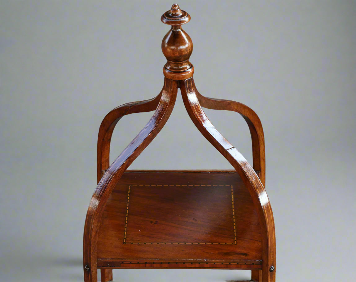 Edwardian inlaid mahogany Cake Stand