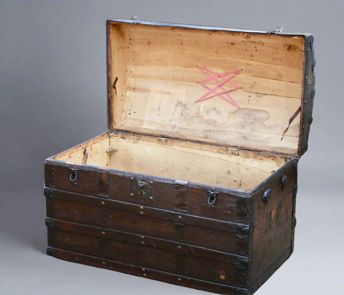 Victorian Steamer Trunk