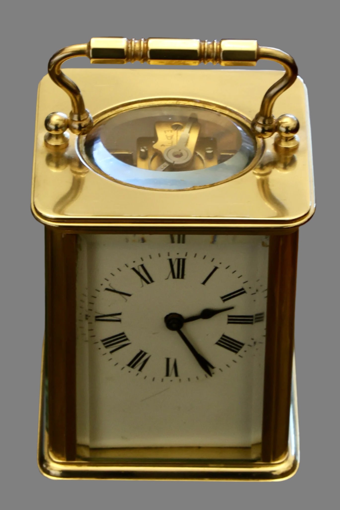 French Brass Carriage Clock - working