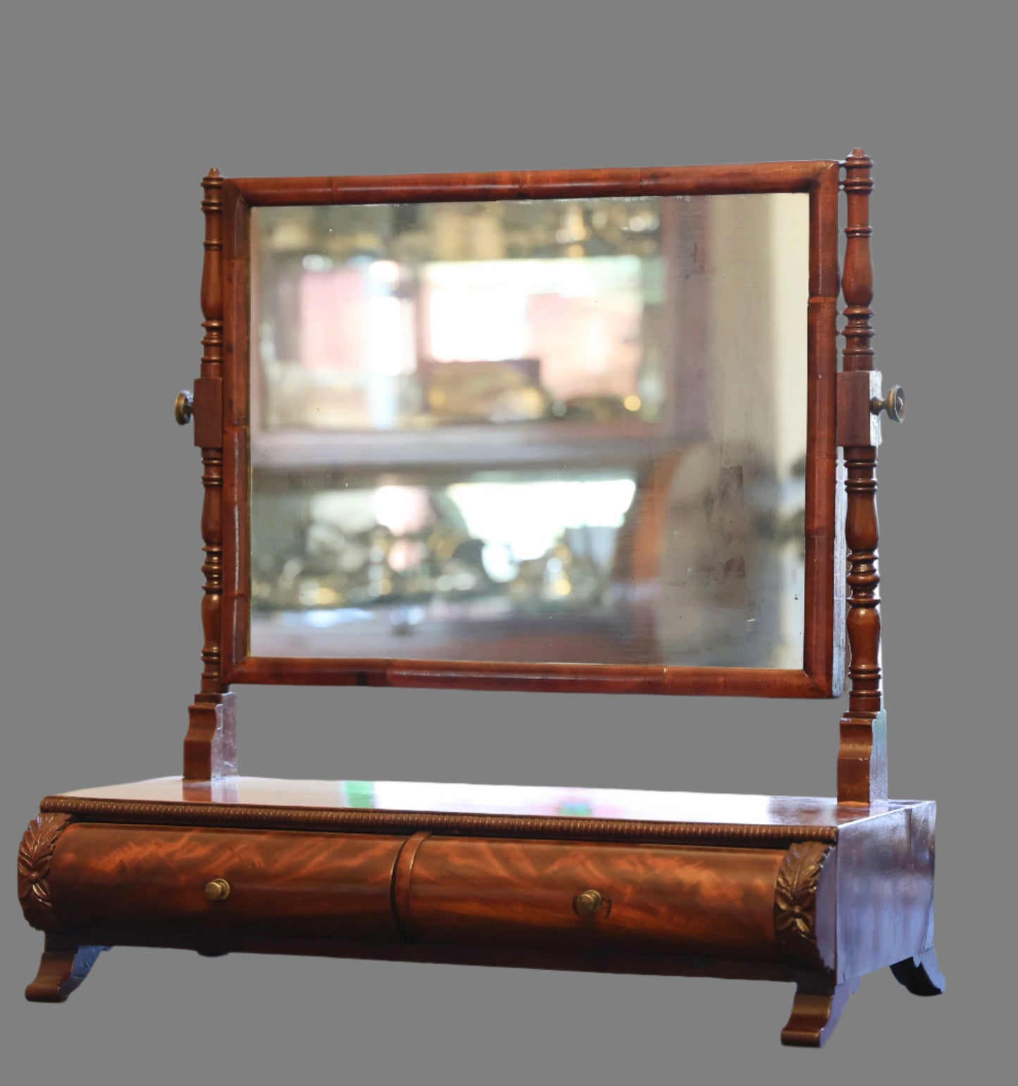 Early Victorian mahogany Dressing Table Mirror