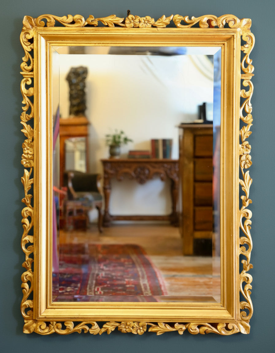 Gilt Framed Bevelled Mirror