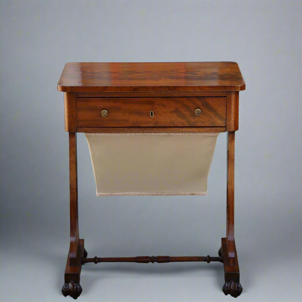Early Victorian mahogany Work/Sewing Table