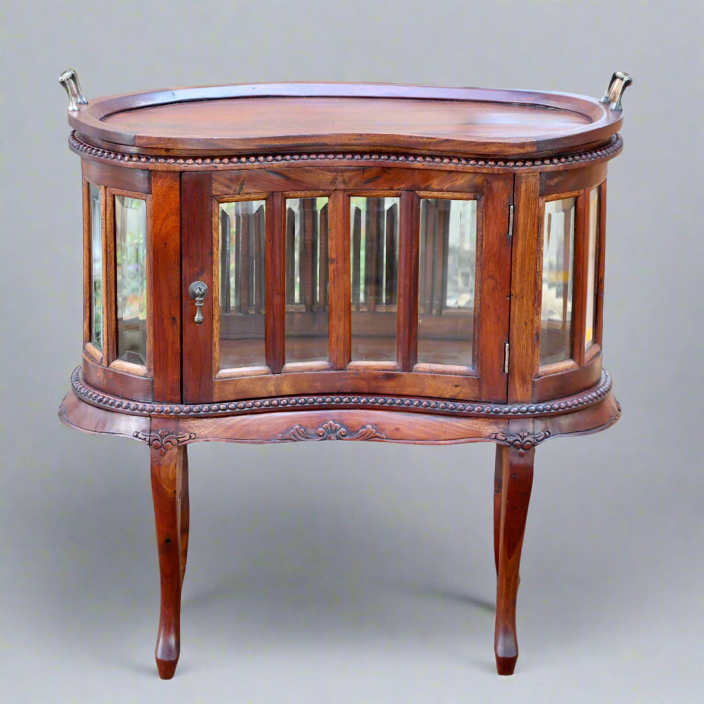 Mahogany Cake Stand with removable tray