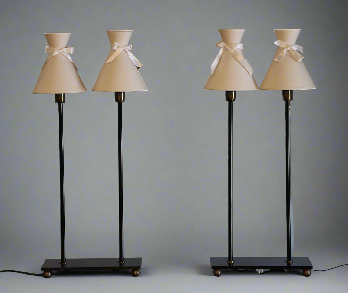 Stunning pair of French Catherine Memmi twin Table Lamps - SOLD V Quickly