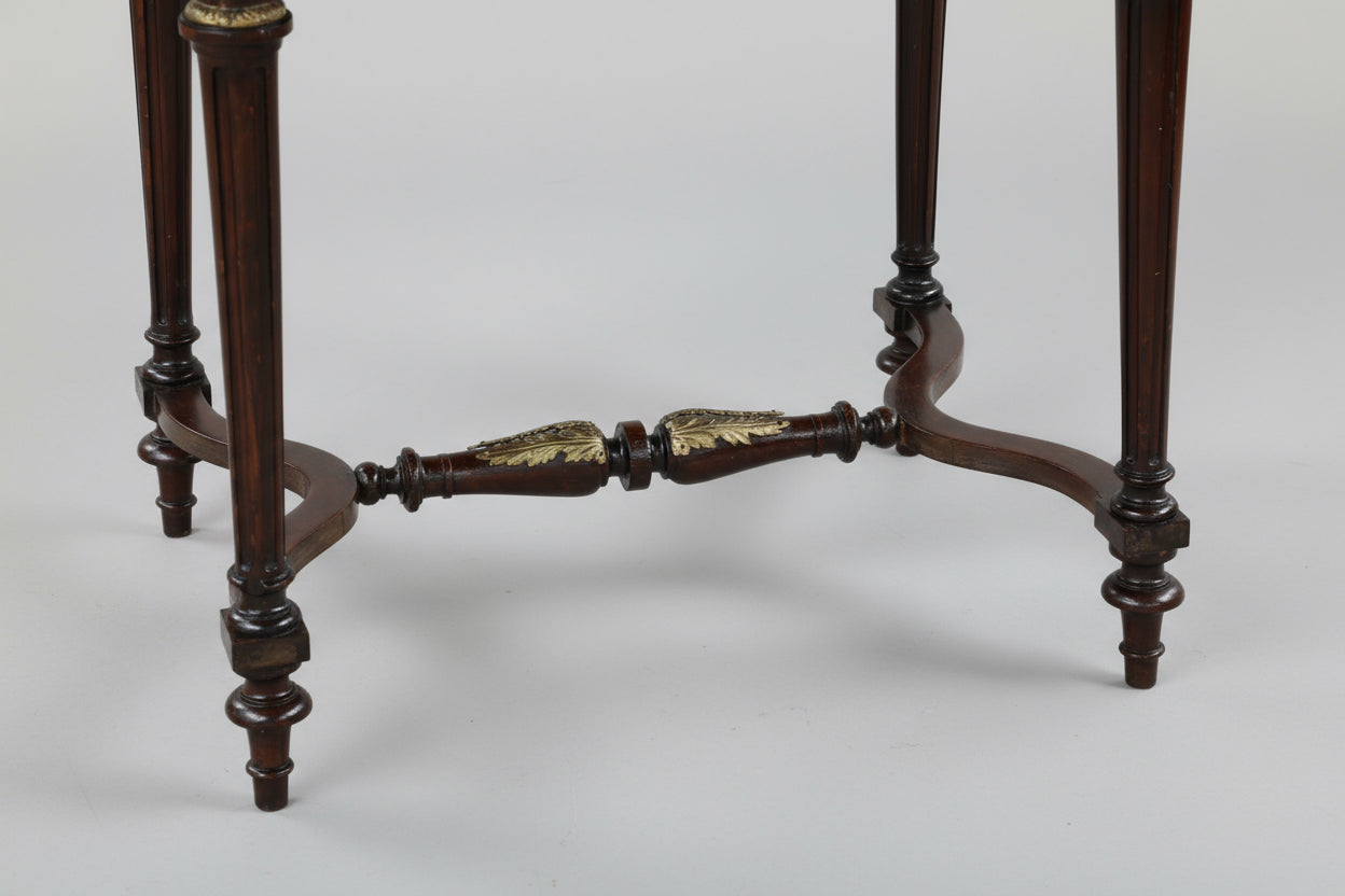19th Century French Louis XVI Style Ebonized Drop-side Table