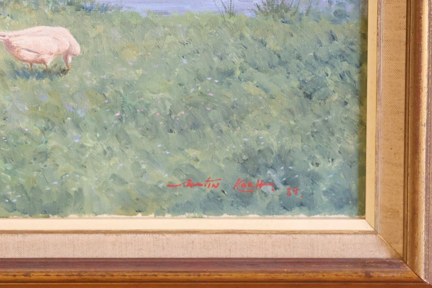 Martin KOCH (1940) Painting - Wild Goose Chase