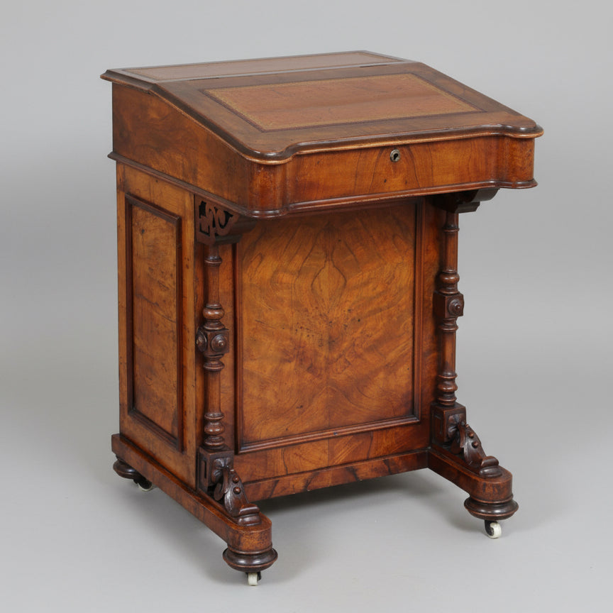 Victorian Walnut Davenport