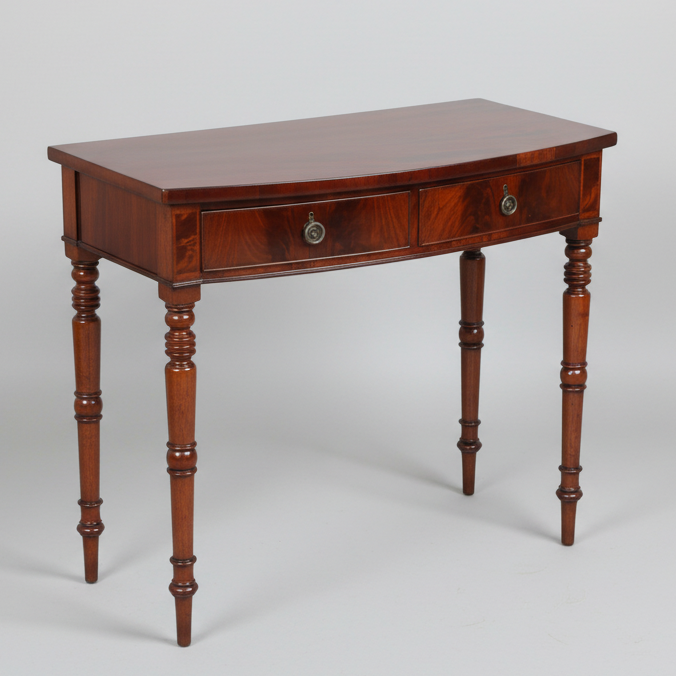 Regency mahogany two drawer Side Table