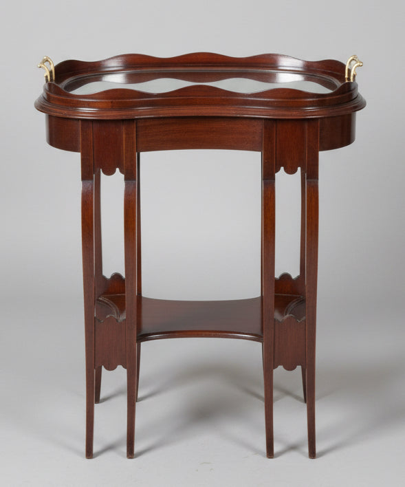 Unusual Edwardian mahogany Tray top Table