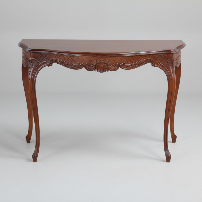 Carved mahogany Console Table, late 20th Century