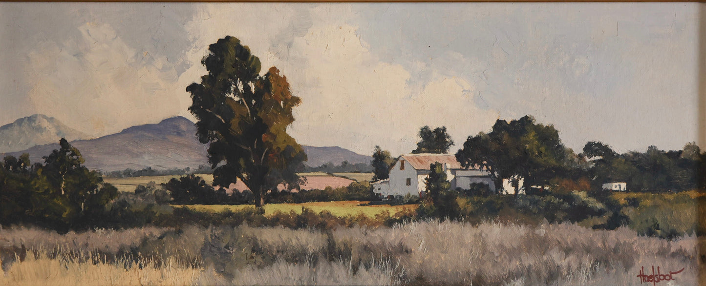 Ted HOEFSLOOT (SA 1930-2013) - Oil on board - Louterwater Eastern Cape