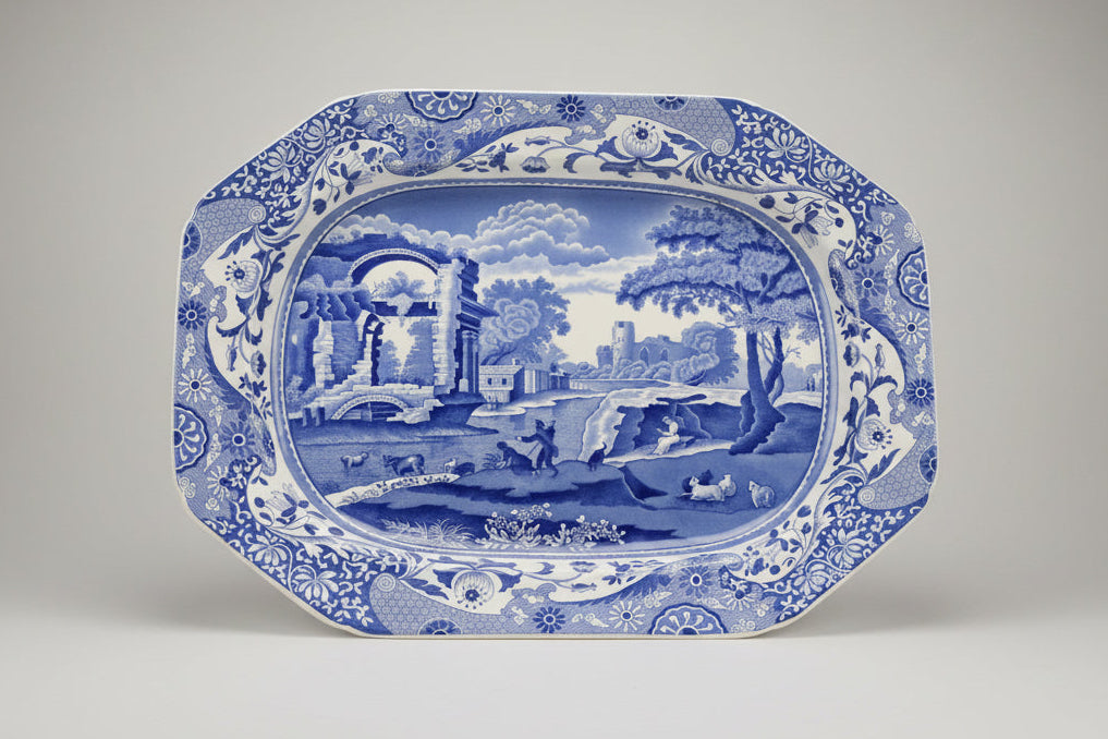 Copeland Spode Blue Italian Design Large Platter 43cm