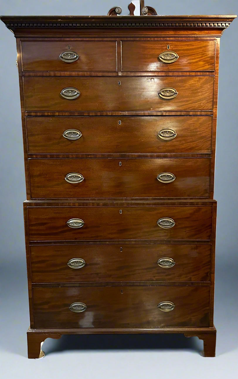 Victorian mahogany Chest on Chest