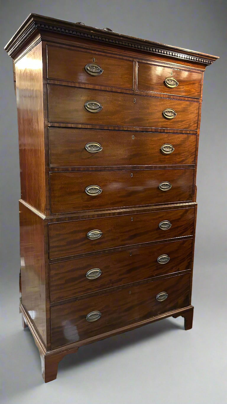 Victorian mahogany Chest on Chest