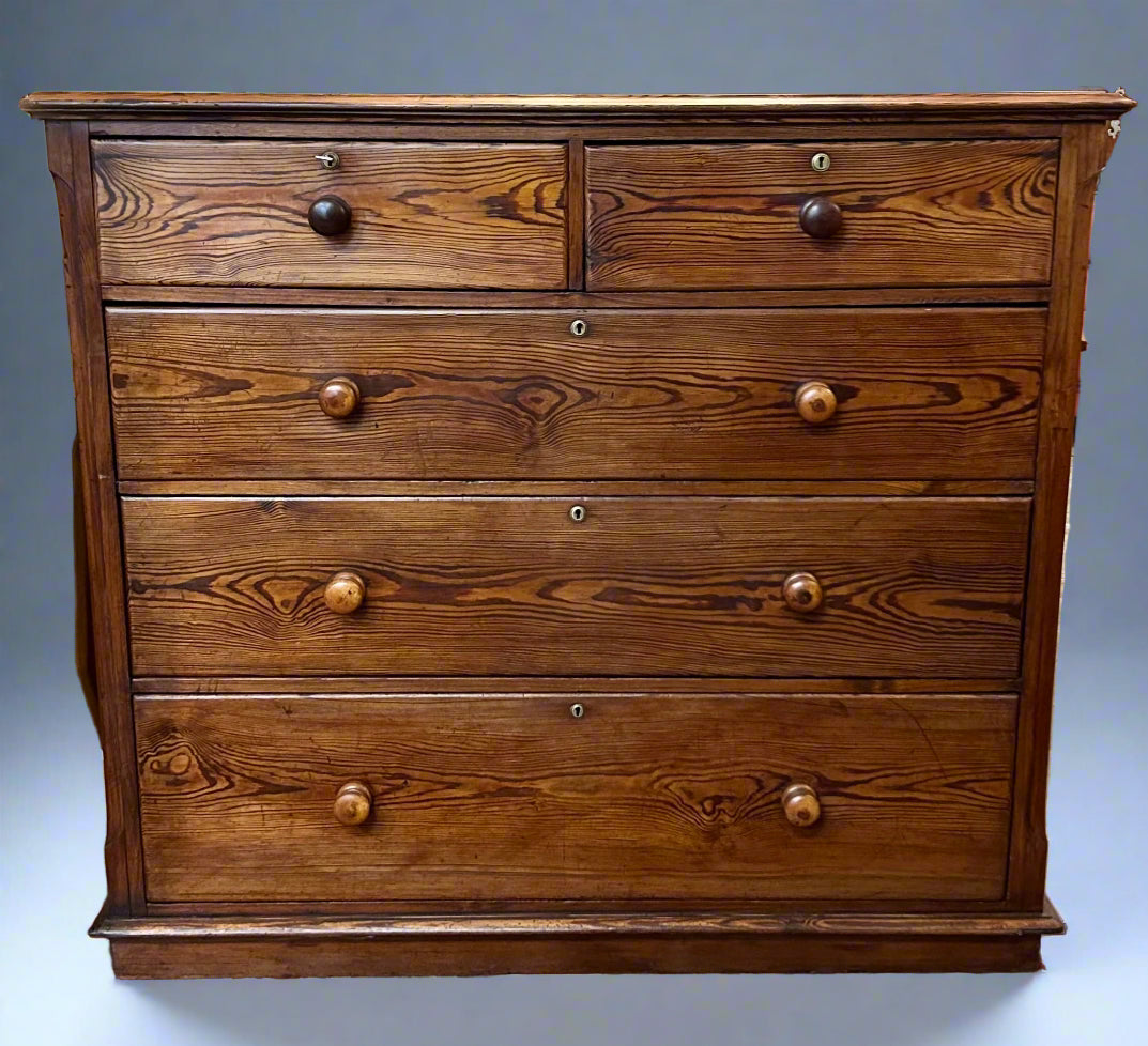 Victorian pitch pine Chest of Drawers
