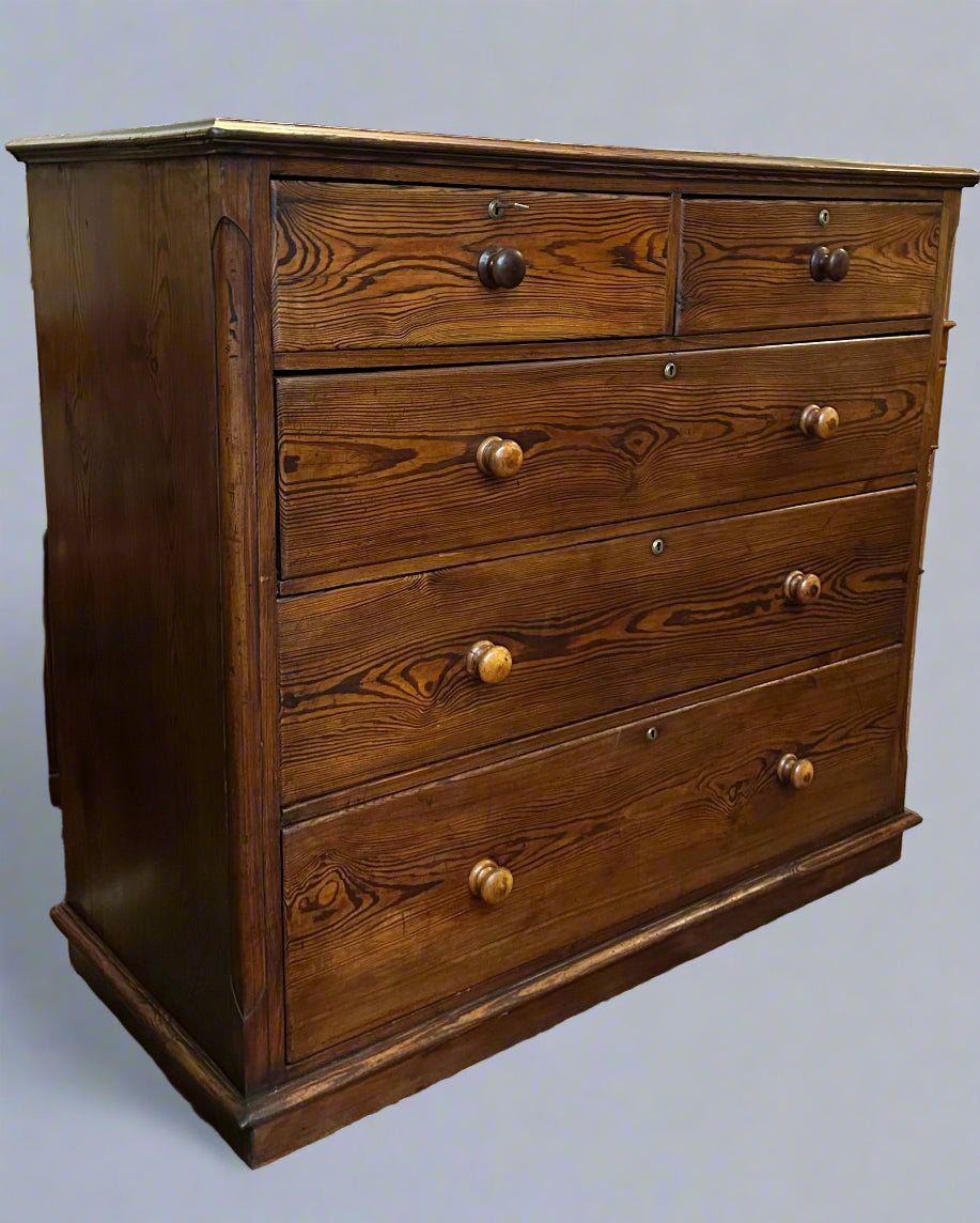 Victorian pitch pine Chest of Drawers
