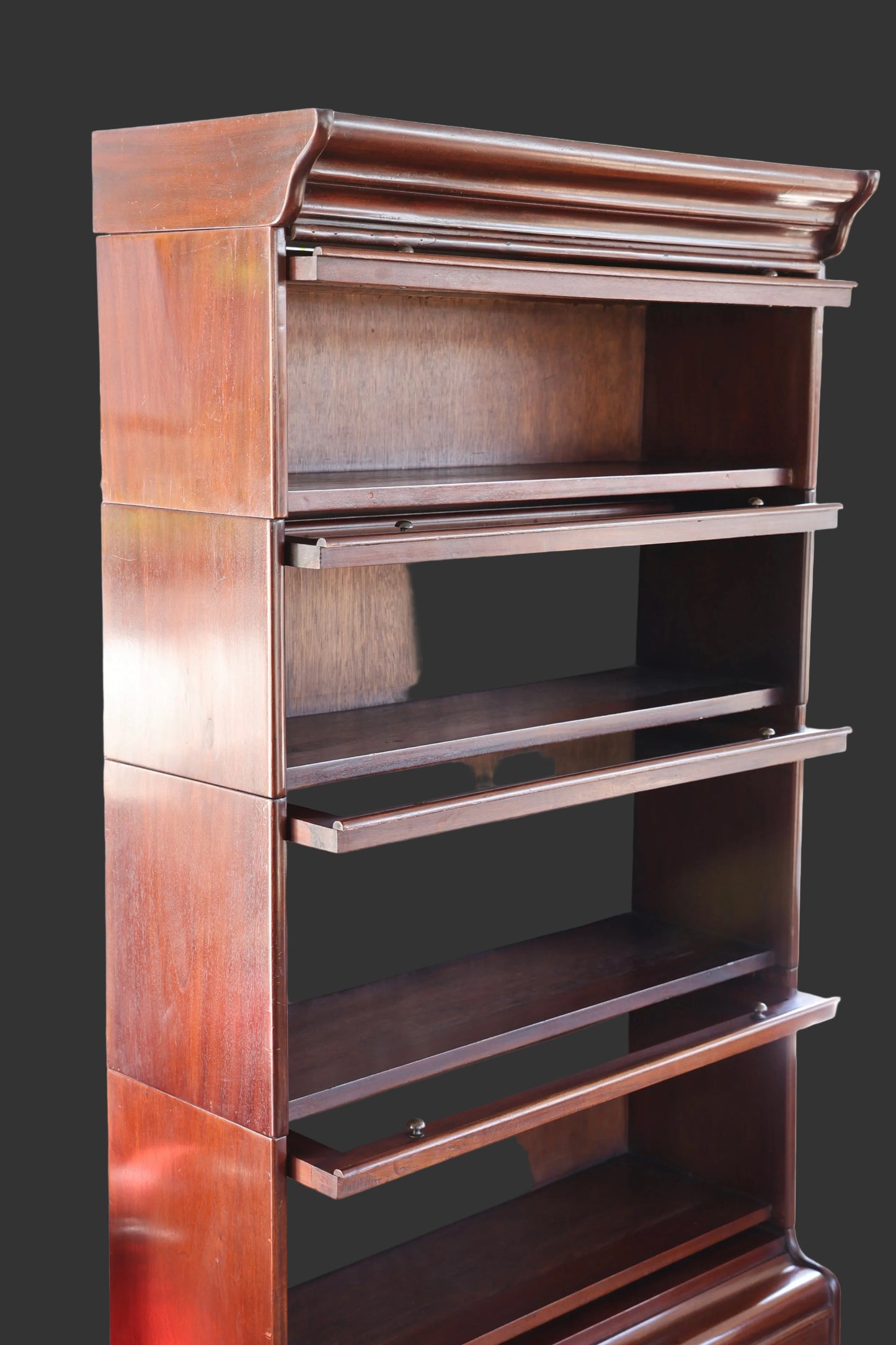 Mahogany five tier Legal Bookcase