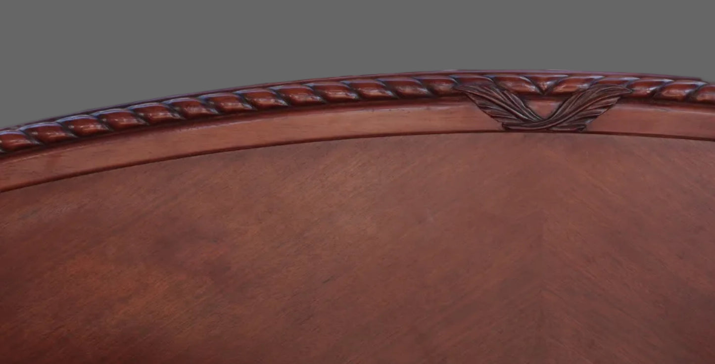 Mahogany kingsize headboard and pair of Pedestals