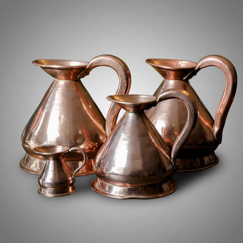 Two 19th Century Copper ½ Gallon Measures