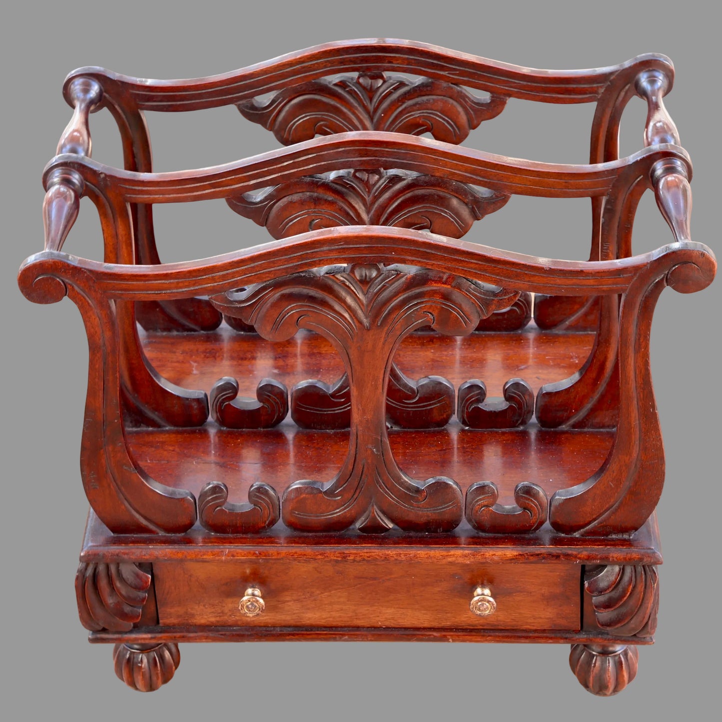 Victorian style mahogany Canterbury - SOLD