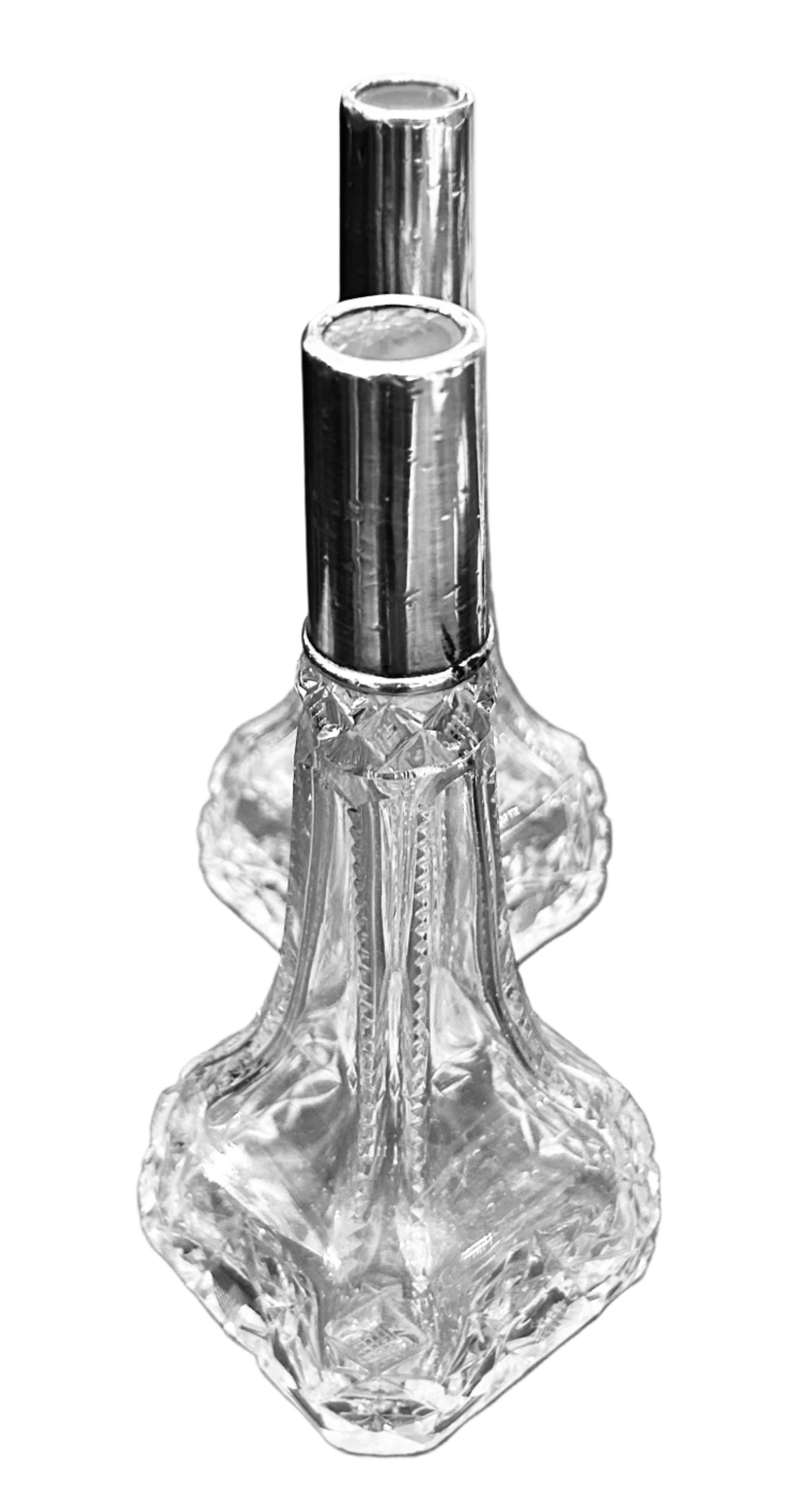 Pair of silver topped Specimen Vases