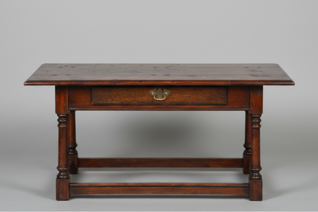 Early 20th Century three panel oak Coffee Table