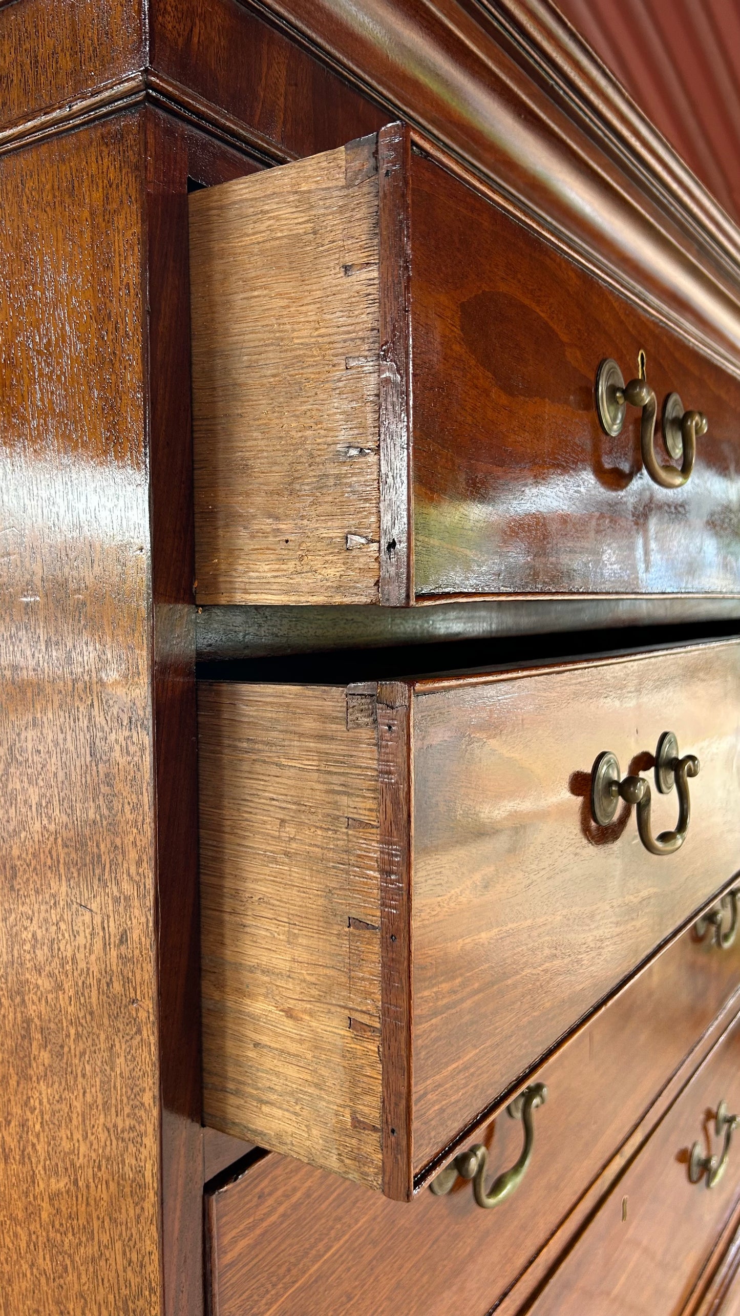 Georgian mahogany Chest on Chest