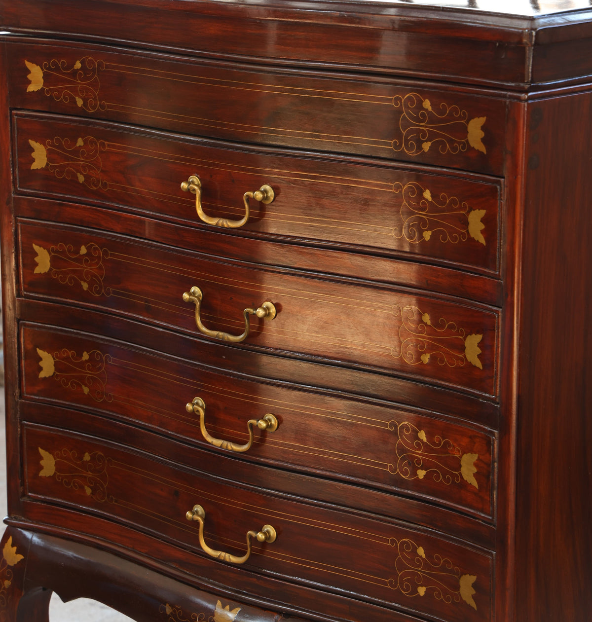 Contemporary brass inlaid rosewood Chest/Canteen - SOLD