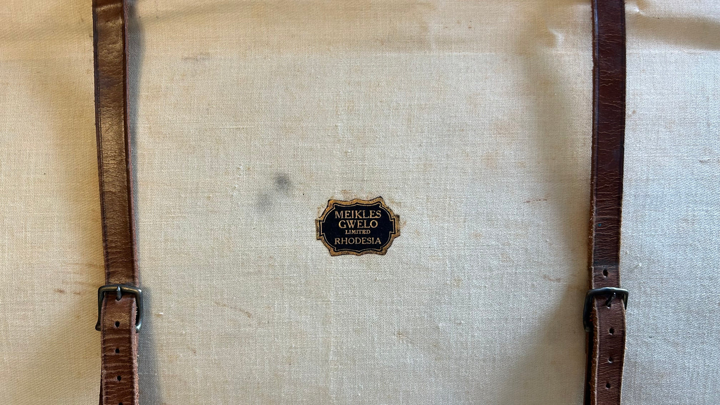 Antique Leather Travel Gentleman's Suitcase