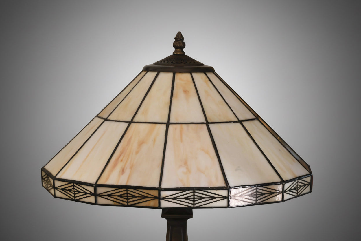 Vintage Tiffany style Mission Table Lamp