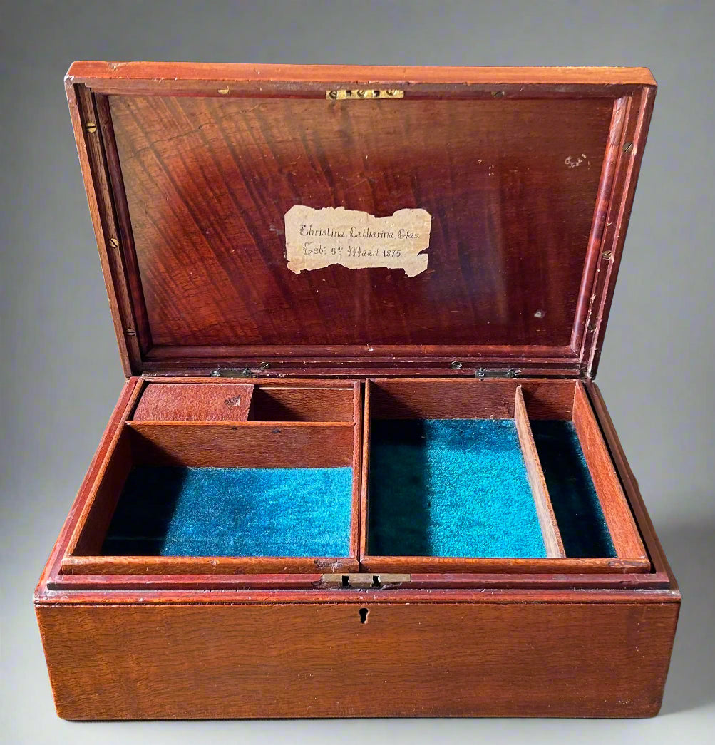 Victorian mahogany Jewellery/Sewing Box