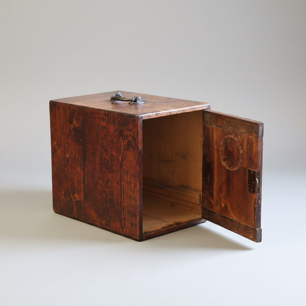 Rustic 19th Century stained Box, with key