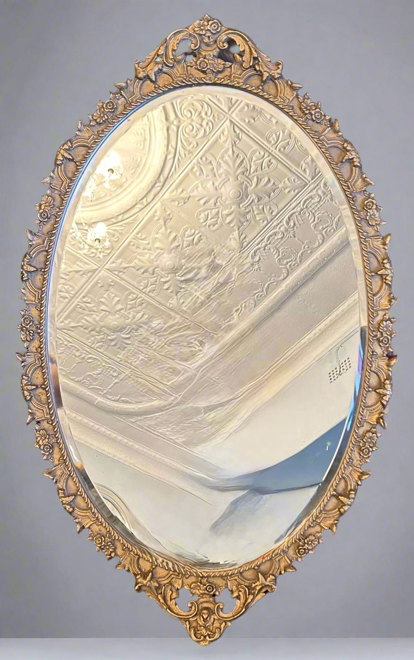 Carved Gilt Framed bevelled Mirror