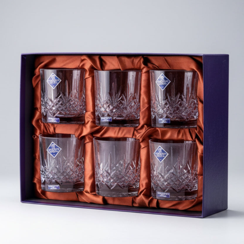 Set of six Edinburgh cut crystal Tumblers