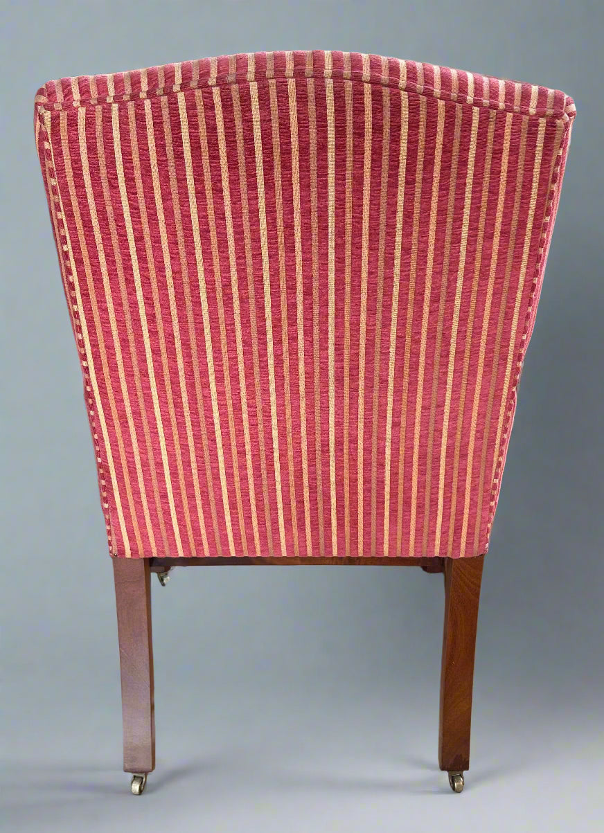 Three pairs of Georgian style Mahogany Open Armchairs