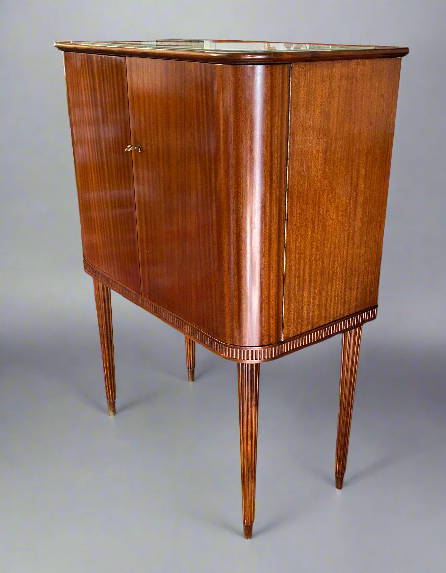 Swedish Förenade Möbler Linköping, 1950's mahogany Bar Cabinet.