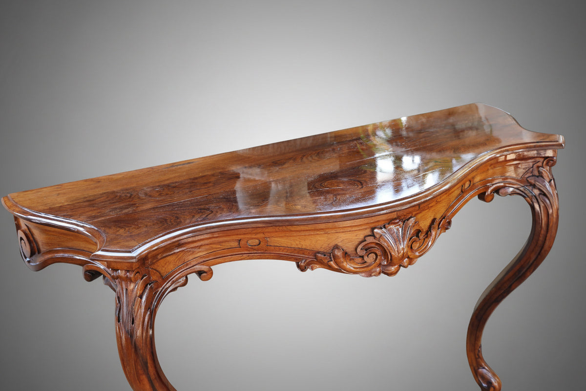 Victorian rosewood wall Console Table