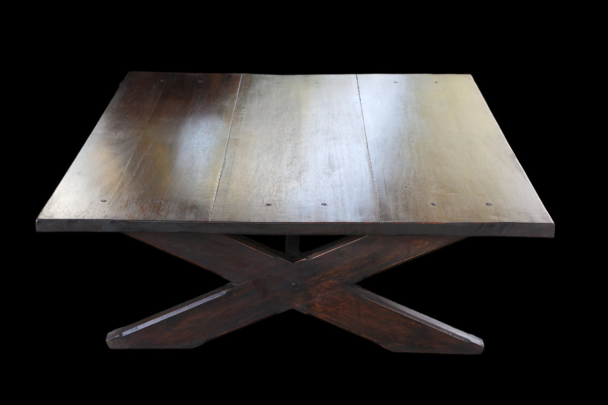 Large G2 (Greg Grant) "X" base three panel Coffee/Centre Table