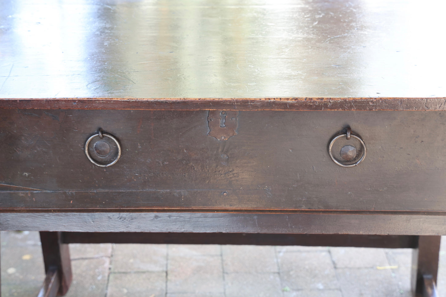 19th Century French pine Work Table - RESERVED
