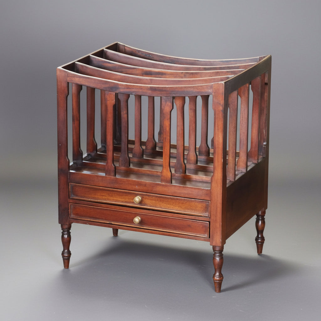 Victorian style mahogany Canterbury