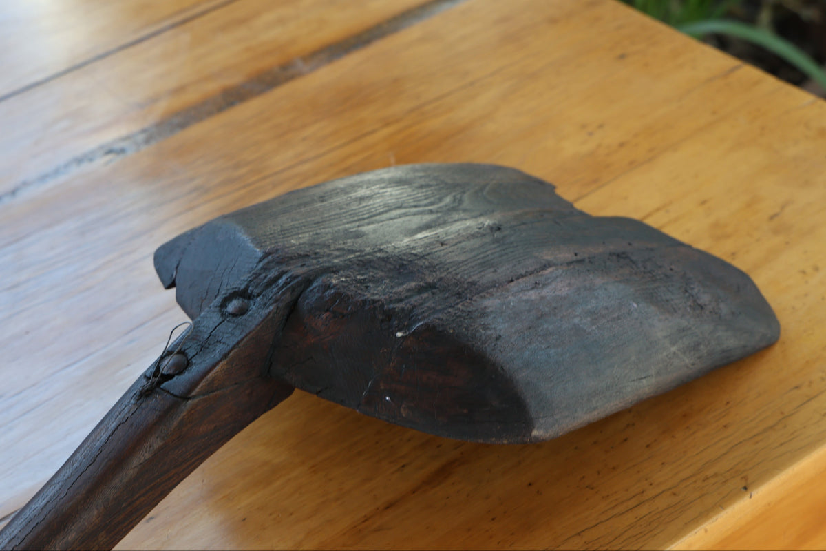 Antique handmade wooden Grain or Malt Shovels