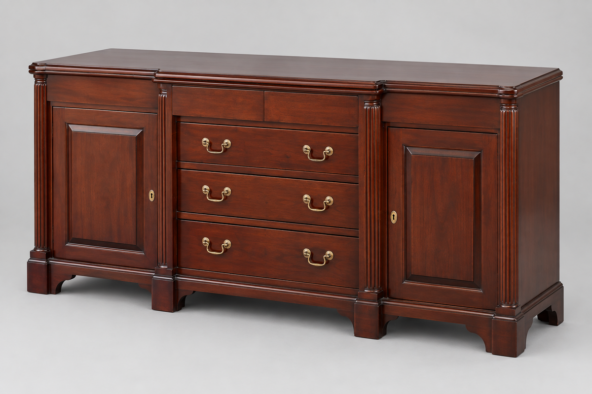 Mahogany House & Haven breakfront Sideboard